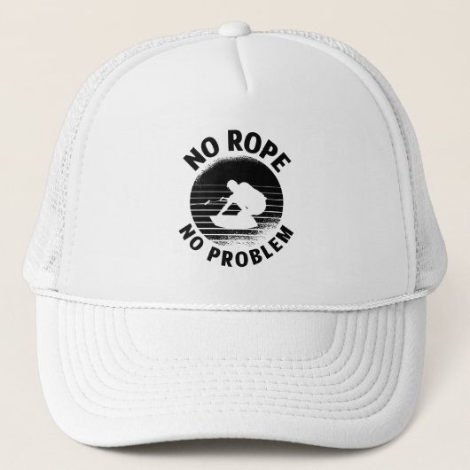 ウェイクボードNo Rope No Problem Wake Wakeboarder キャップ (正面)
