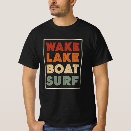 ウェイクレイクボートサーフ Tシャツ (正面)