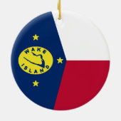 ウェイク島国旗 セラミックオーナメント (裏面)