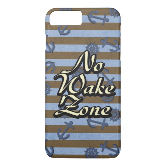 ウェイク禁止区域 航海船の錨と車輪 Case-Mate iPhoneケース (裏面)