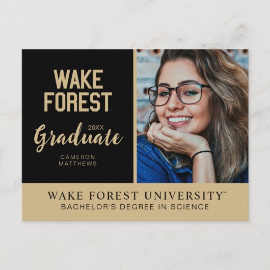 ウェイク・フォレスト大学 | Wake Forest 案内ポストカード (正面)