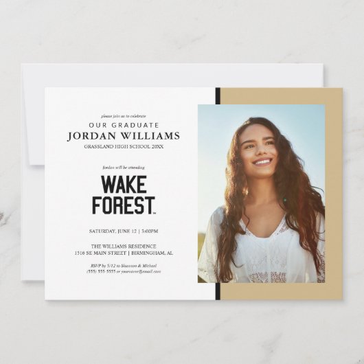 ウェイク・フォレスト大学 | Wake Forest 案内状 (正面)