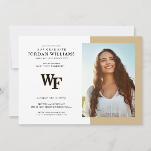 ウェイク・フォレスト大学 | WF 案内状 (正面)