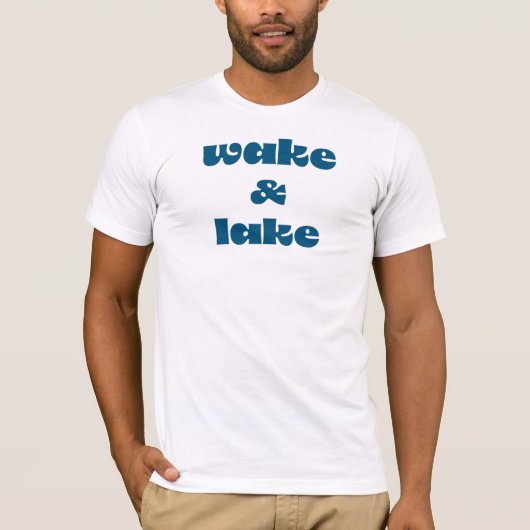 ウェイク&レイクTシャツ Tシャツ (正面)
