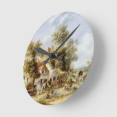 ウェイサイドイン ラウンド壁時計 (傾斜)