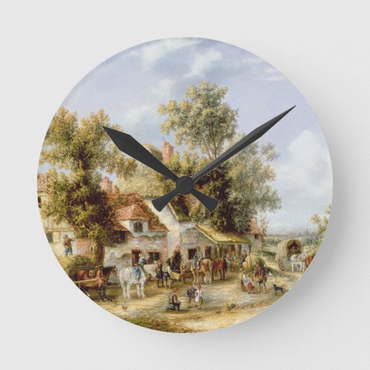 ウェイサイドイン ラウンド壁時計 (正面)