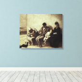 ウェイサイド鉄道駅 キャンバスプリント (インサイチュ (ウッドフロア))