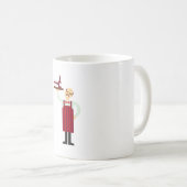 ウェイターとワイン コーヒーマグカップ (正面右)