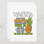 ウェイターはパイナップルのようだ。 シーズンカード (正面/裏面)