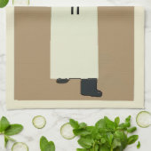 ウェイターを提供するワイン キッチンタオル (折り畳み)