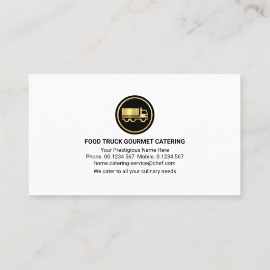 ウェイターサービングディッシュシティシルエットカテラー 名刺 (裏面)