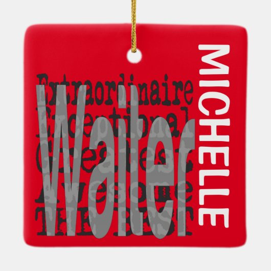 ウェイター超並外カスタム セラミックオーナメント (裏面)