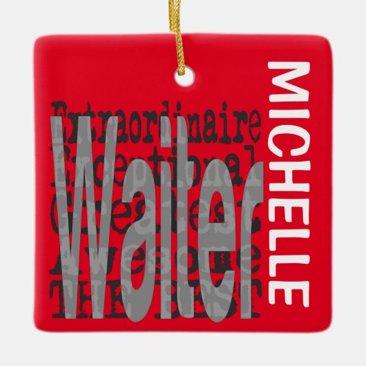 ウェイター超並外カスタム セラミックオーナメント (正面)