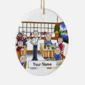 ウェイター セラミックオーナメント (右)