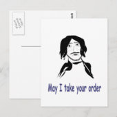 ウェイター ポストカード (正面/裏面)