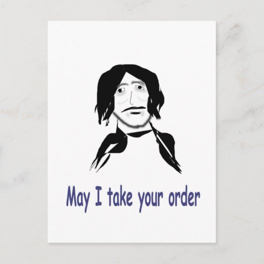 ウェイター ポストカード (正面)