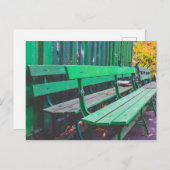 ウェイティンググリーンパークベンチズ ポストカード (正面/裏面)