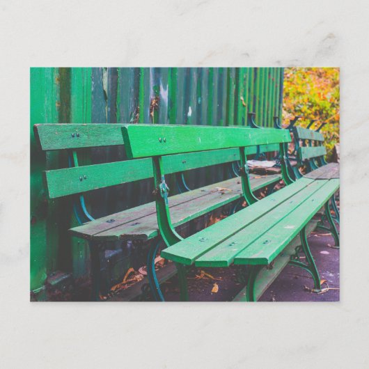 ウェイティンググリーンパークベンチズ ポストカード (正面)