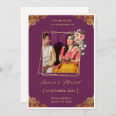 ウェイディング招待状カード 招待状 (正面/裏面)