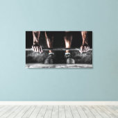 ウェイトのリフト キャンバスプリント (インサイチュ (ウッドフロア))