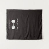 ウェイトアップポップ・アートのショップテーブルランナーのサインビジネス タペストリー (正面(横))