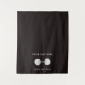 ウェイトアップポップ・アートのショップテーブルランナーのサインビジネス タペストリー (正面)