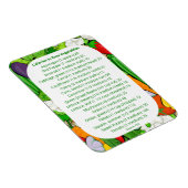 ウェイトウォッチング用の野菜のカロリー一覧 マグネット (右側)