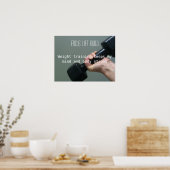 ウェイトトレーニングに集中 ポスター (キッチン)