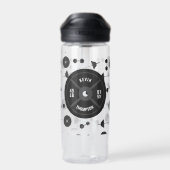 ウェイトトレーニングフィットネスダンベルボディビル名 ウォーターボトル (背面)