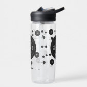 ウェイトトレーニングフィットネスダンベルボディビル名 ウォーターボトル (左面)