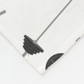 ウェイトトレーニングフィットネスダンベルボディビル名 フリースブランケット (角)