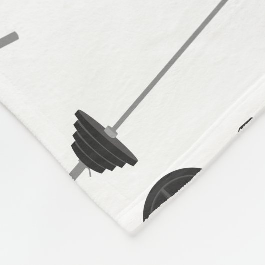 ウェイトトレーニングフィットネスダンベルボディビル名 フリースブランケット (角)