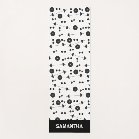 ウェイトトレーニングフィットネスダンベルボディビル名 ヨガマット (正面)