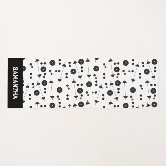 ウェイトトレーニングフィットネスダンベルボディビル名 ヨガマット (正面(横))