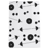 ウェイトトレーニングフィットネスダンベルボディビル ミディアムペーパーバッグ (裏面)