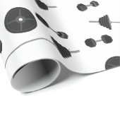 ウェイトトレーニングフィットネスダンベルボディビル ラッピングペーパー (ロールコーナー)