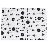 ウェイトトレーニングフィットネスダンベルボディビル ラージペーパーバッグ (裏面)