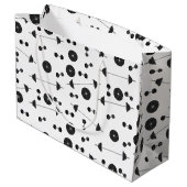 ウェイトトレーニングフィットネスダンベルボディビル ラージペーパーバッグ (裏面アングル)