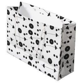 ウェイトトレーニングフィットネスダンベルボディビル ラージペーパーバッグ