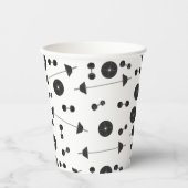 ウェイトトレーニングフィットネスダンベルボディビル 紙コップ (正面)