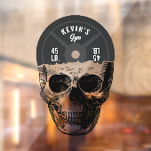 ウェイトプレートスカルトレーニングボディビルジム ウィンドウサイン (シート2)