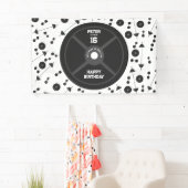 ウェイトプレートトレーニングフィットネスジムバースデーパーティー 横断幕 (インサイチュ)