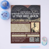 ウェイトプレート, パーソナルトレーナー, ジムの広告 チラシ (シングル)