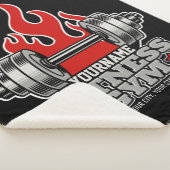 ウェイトリフティングダンベルフィットネスパーソナライズされたジム シェルパブランケット (3/4)