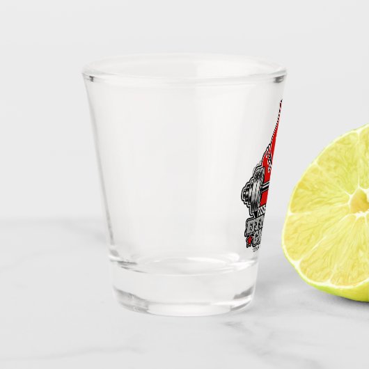 ウェイトリフティングダンベルフィットネスパーソナライズされたジム ショットグラス (左)