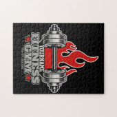 ウェイトリフティングダンベルフィットネスパーソナライズされたジム ジグソーパズル (横)