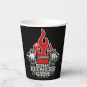 ウェイトリフティングダンベルフィットネスパーソナライズされたジム 紙コップ (正面)