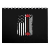 ウェイトリフティングフラットギフトトレーニング、ジム愛好者 カレンダー (カバー)