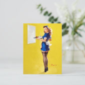 ウェイトレス ピンアップ ポストカード (スタンド正面)