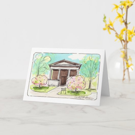 ウェイドチャペルアットレイクビュー墓地フォールディングカード カード (黄色い花)